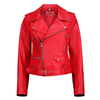 Cool Red Women's Leather Jacket