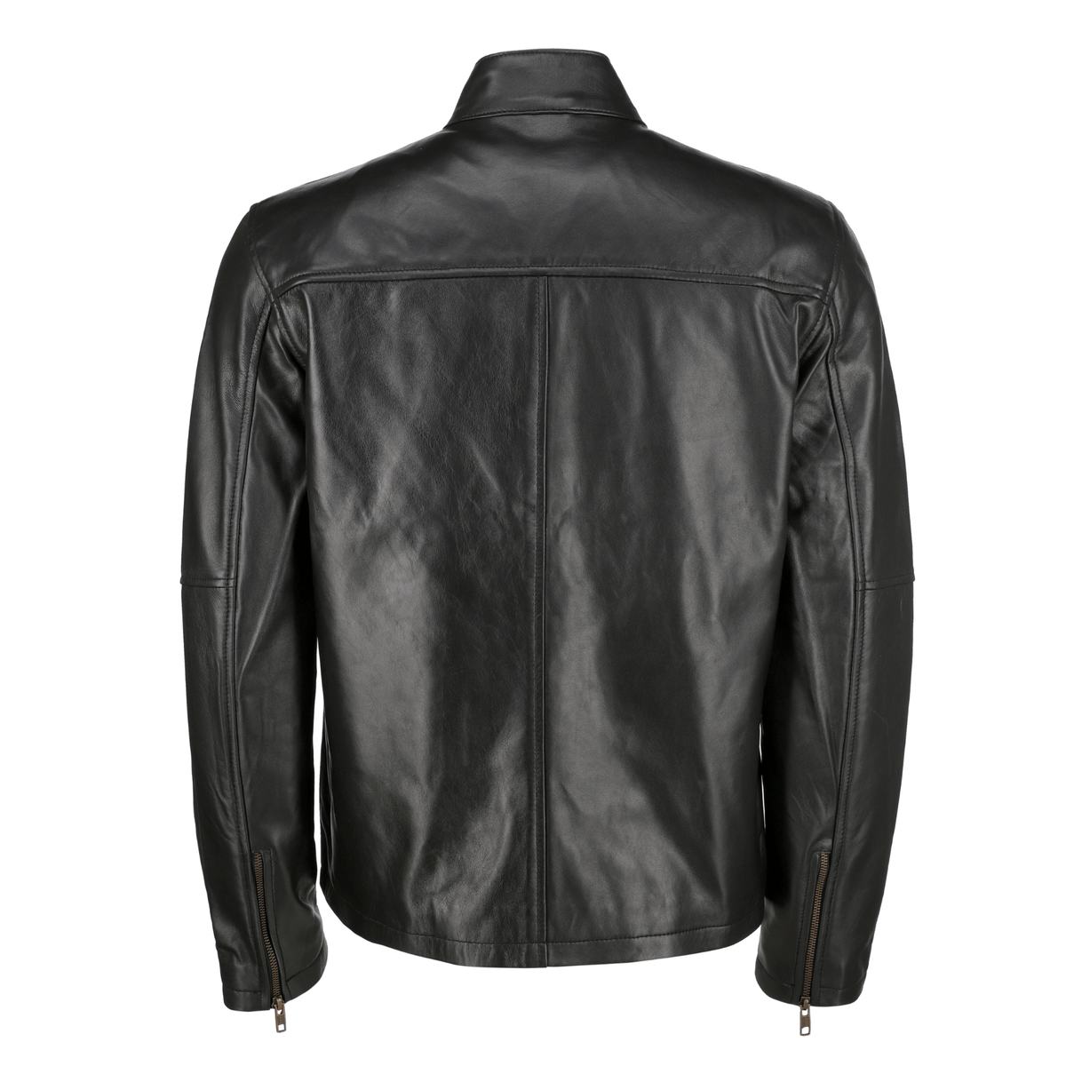 Men's Classic Red Striped Biker Leather Jacket– The Leather
