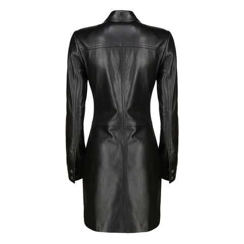Millie Bobby Brown’s Black Leather Dress