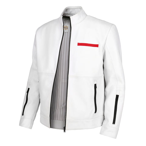 Men's Blitz White Racer Jacket