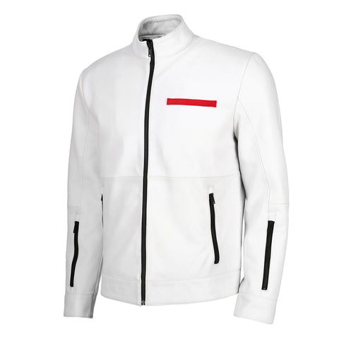 Men's Blitz White Racer Jacket