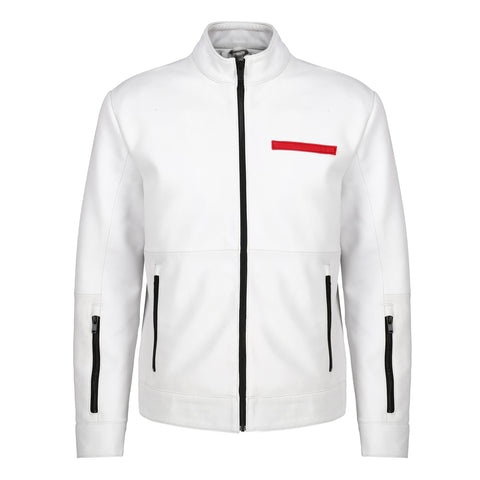 Men's Blitz White Racer Jacket