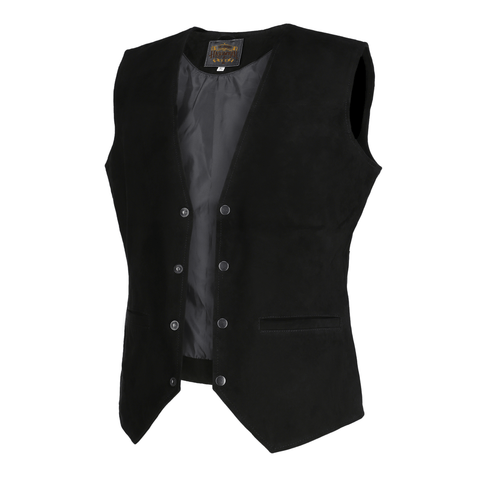 Men's Suede Leather Vest Jacket