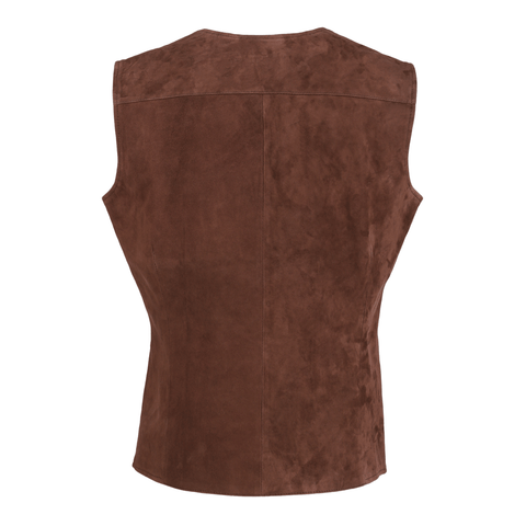 Men's Suede Leather Vest Jacket