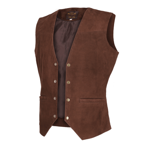 Men's Suede Leather Vest Jacket