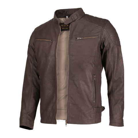 Men's Snuff Brown Leather Jacket