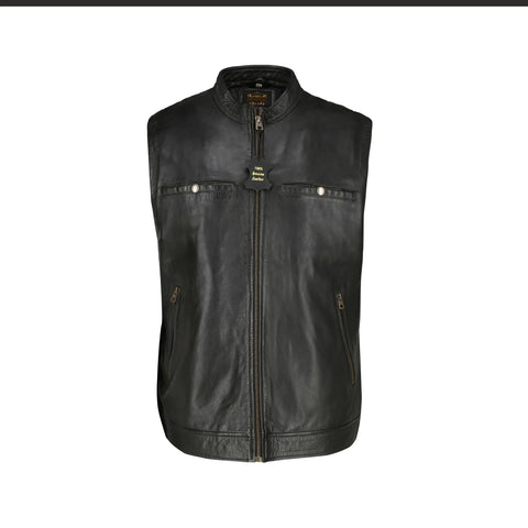 Exclusive Sleeveless Leather Jacket
