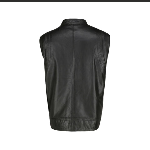 Exclusive Sleeveless Leather Jacket