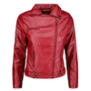 Women's Maroon Stylish Leather Jacket