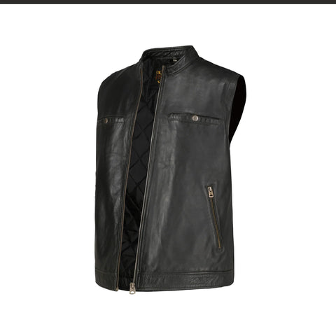 Exclusive Sleeveless Leather Jacket
