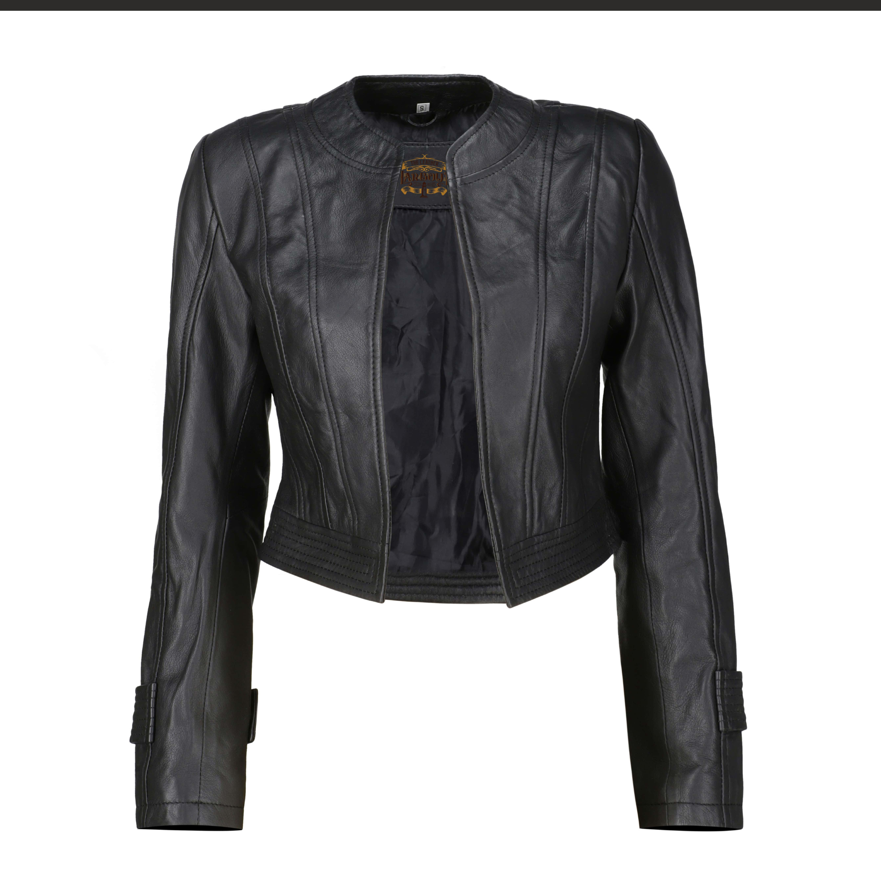 S leather jacket cropped THEREDTHREAD Cropped Leather