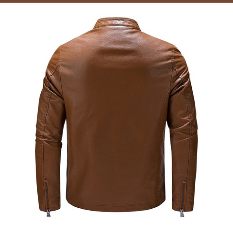 Classic Timeless Brown Leather Jacket