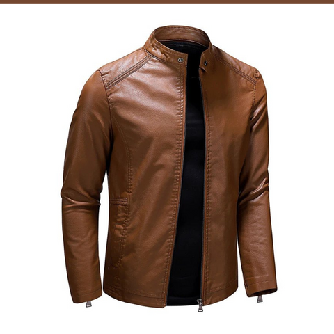 Classic Timeless Brown Leather Jacket