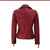 Women’s Red Asymmetrical Leather Jacket