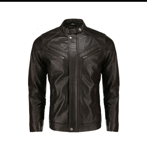 Classic Bomber Leather Jacket